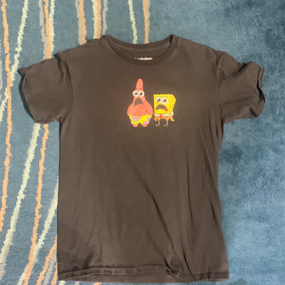 Men’s SpongeBob SquarePants and Patrick Front and Back ATHLETIC FIT T-Shirt